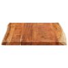 vidaXL Table Top 100x80x3.8 cm Rectangular&nbsp;Solid Wood Acacia Live Edge