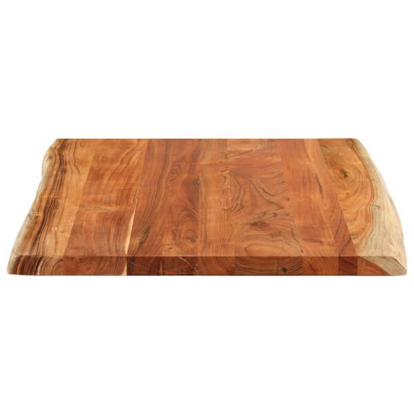 vidaXL Table Top 100x80x3.8 cm Rectangular&nbsp;Solid Wood Acacia Live Edge