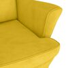 vidaXL Armchair Mustard Yellow Velvet