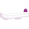 vidaXL Wall Shelf 4 pcs White Marble 50 x 23.5 x 4 cm Engineered Wood