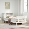 vidaXL Bookcase Bed without Mattress White 90x190 cm Single Solid Wood Pine