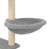vidaXL Cat Tree with Sisal Scratching Posts Light Grey 153 cm