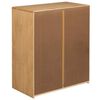 vidaXL Drawer Cabinet SAUDA Oak 76.5x39x91 cm Solid Wood Pine