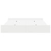 vidaXL Storage Bed Frame White 200 x 200 cm Engineered Wood
