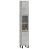 vidaXL Bathroom Cabinet Concrete Grey 30x30x190 cm Engineered Wood