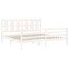 vidaXL Bed Frame without Mattress White 200x200 cm Solid Wood