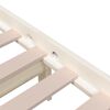 vidaXL Bed Frame without Mattress White Solid Wood 200x200 cm