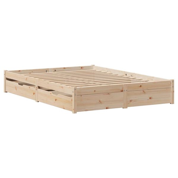 vidaXL Bed Frame without Mattress 160x200 cm Solid Wood Pine