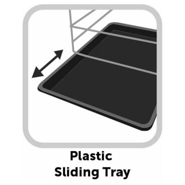 FLAMINGO Wire Cage with Sliding Door Nyo XL 71.5x108x76 cm Black