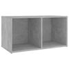 vidaXL TV Cabinet Concrete Grey 72x35x36.5 cm Engineered Wood