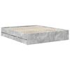vidaXL Bed Frame Concrete Grey 160 x 200 cm Engineered Wood