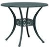 vidaXL Garden Table Green &Oslash;90x75 cm Cast Aluminium