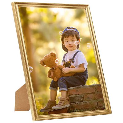 vidaXL Photo Frames Collage 3 pcs for Wall or Table Gold 40x50 cm MDF