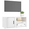 vidaXL TV Cabinet High Gloss White 80x31,5x36 cm Engineered Wood