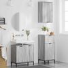 vidaXL Bathroom Furniture Set 3 pcs Grey sonoma Engineered wood