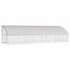 vidaXL Chicken Cage 4 pcs Silver 800 x 200 x 198.5 cm Galvanised Steel