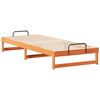 vidaXL Bed Frame Brown 90 x 220 cm Solid Pine Wood