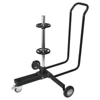 Carpoint Mobile Wheel Stand with Cover Aluminium Black