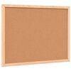 vidaXL Cork Board with Solid Pine Wood Frame 40x30 cm