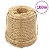 vidaXL Sisal Ropes 5 pcs 14 mm 100 m