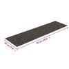 vidaXL Stair Mats Self-adhesive 30 pcs 76x20 cm Anthracite Rectangular