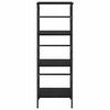 vidaXL Bookshelf Black Oak 40 x 29.5 x 115 cm Engineered Wood
