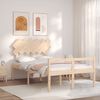 vidaXL Senior Bed without Mattress Small Double Solid Wood