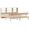 vidaXL Bookcase Bed without Mattress 180x200 cm Super King Solid Wood Pine