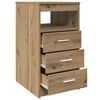 vidaXL Drawer Cabinet Artisan Oak 40x50x76 cm Engineered Wood