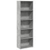 vidaXL Bookcase Concrete Grey 60x30x189 cm Engineered Wood