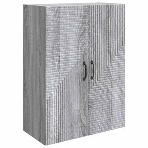 vidaXL Wall-Mounted Cabinet Grey Sonoma 66 x 34.5 x 90 cm
