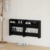 vidaXL Shoe Cabinet 2 pcs Black Oak 60 x 18 x 60 cm Engineered Wood