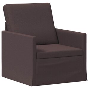 vidaXL Single Sofa Dark Brown 70 x 81 x 82 cm Fabric