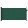 vidaXL Retractable Side Awning Dark Green 100x300 cm
