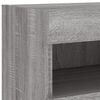 vidaXL 4 Piece TV Wall Units with LED Grey Sonoma Engineered Wood