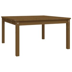 vidaXL Garden Table Honey Brown 82.5x82.5x45 cm Solid Wood Pine