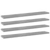 vidaXL Bookshelf Boards 4 pcs Concrete Grey 60x10x1.5 cm Engineered Wood