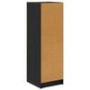 vidaXL Highboard Black Oak 35 x 37 x 109 cm Engineered Wood