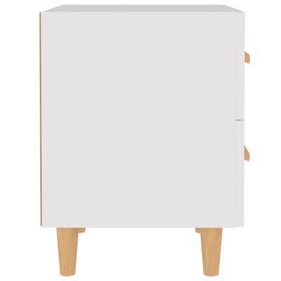 vidaXL Bed Cabinets 2 pcs White 40x35x47.5 cm
