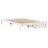vidaXL Bed Frame without Mattress White 140x200 cm Solid Wood Pine