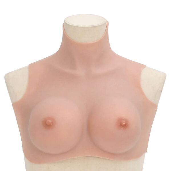 vidaXL Silicone Breastplate Natural D Cup