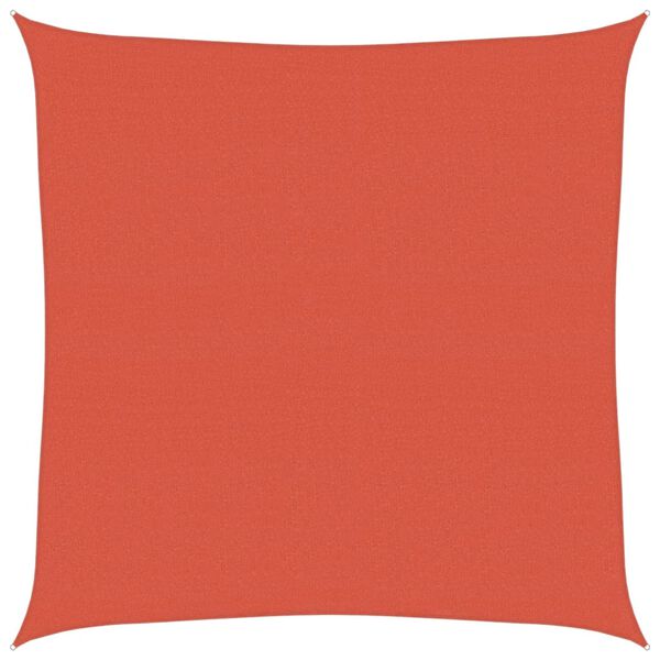 vidaXL Sunshade Sail 160 g/m² Terracotta 7x7 m HDPE