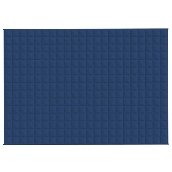 vidaXL Weighted Blanket Blue 155x220 cm 7 kg Fabric