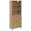 vidaXL Highboard 2 pcs Artisan Oak 69.5 x 32.5 x 180 cm