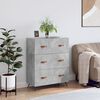 vidaXL Chest of Drawers Concrete Grey 69.5x34x90 cm Engineered Wood