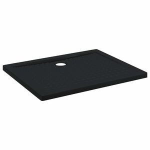 vidaXL Shower Base Tray with Dots 100 x 80 x 4 cm ABS Black
