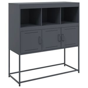 vidaXL Sideboard Anthracite 100,5x39x107 cm Steel
