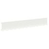 vidaXL Lawn Edging 30 pcs 102 x 15 x 4 cm Steel White