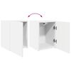 vidaXL TV Cabinet Set Wall-mounted 4 pcs White Engineered Wood