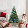 vidaXL Artificial Hinged Christmas Tree 150 LEDs Green 120 cm
